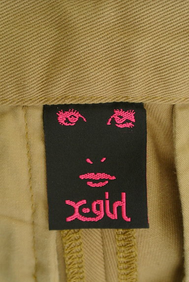 X-girl（エックスガール）の古着「ウエストロゴのワイドチノパン（パンツ）」大画像６へ