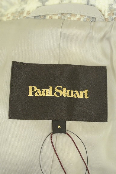 Paul Stuart（ポールスチュアート）の古着「チェック柄スタンドネックショートコート（コート）」大画像６へ