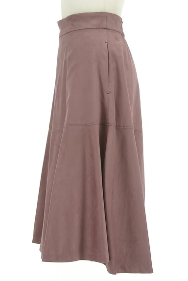 Maglie par ef-de（マーリエ パー エフデ）の古着「マットな素材のフレアスカート（ロングスカート・マキシスカート）」大画像３へ