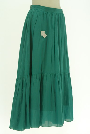 ANAYI（アナイ）の古着「艶カラーのギャザースカート（ロングスカート・マキシスカート）」大画像４へ