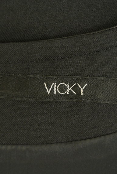 VICKY（ビッキー）の古着「エコレザー切替異素材ワンピ（ワンピース・チュニック）」大画像６へ