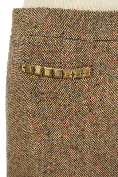 LANVIN（ランバン）の古着「ミックスウールひざ丈スカート（スカート）」大画像４へ