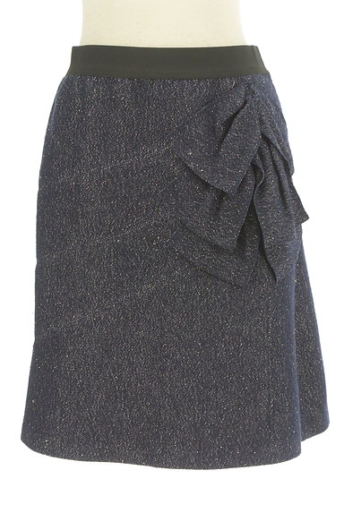 LANVIN（ランバン）の古着「サイドリボン風ラメスカート（スカート）」大画像１へ