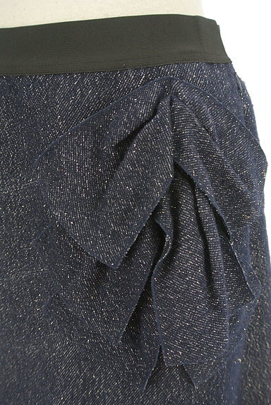 LANVIN（ランバン）の古着「サイドリボン風ラメスカート（スカート）」大画像４へ