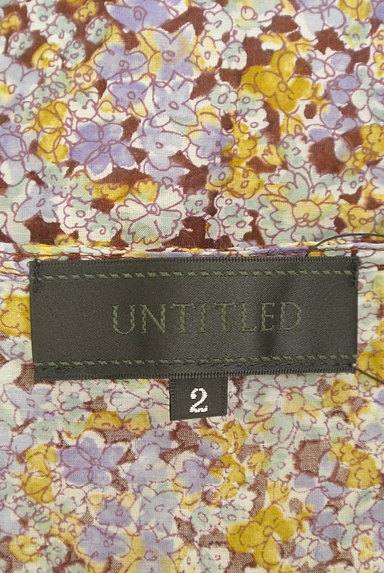 UNTITLED（アンタイトル）の古着「小花柄フレンチスリーブブラウス（カットソー・プルオーバー）」大画像６へ