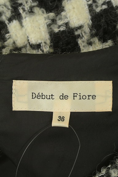 Debut de Fiore by LAISSE PASSE（デビュー・ド・フィオレ）の古着「袖シフォンふわチェック切替ワンピ（ワンピース・チュニック）」大画像６へ