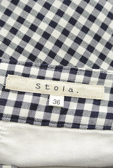 Stola.（ストラ）の古着「ギンガムチェックサブリナパンツ（パンツ）」大画像６へ