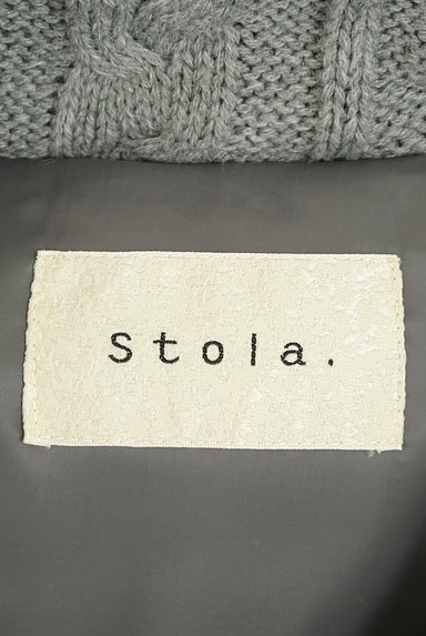 Stola.（ストラ）の古着「ケーブルネックダウンベスト（ダウンベスト）」大画像６へ