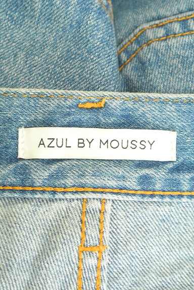 AZUL by moussy（アズールバイマウジー）の古着「ハイウエストワイドデニムパンツ（デニムパンツ）」大画像６へ
