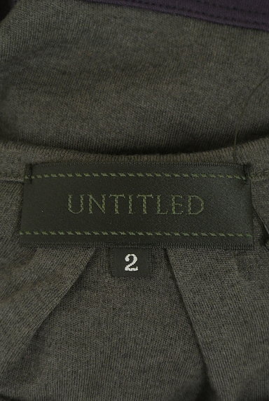 UNTITLED（アンタイトル）の古着「七分袖配色膝丈ワンピース（ワンピース・チュニック）」大画像６へ