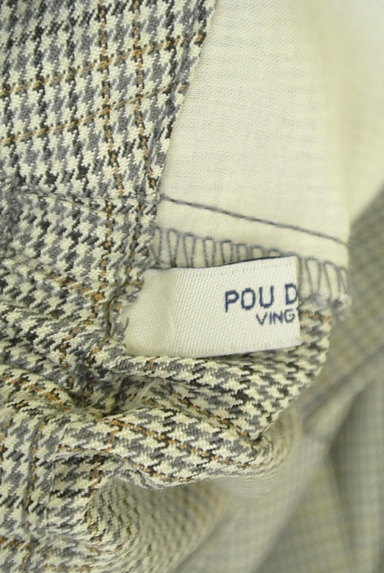 POU DOU DOU（プードゥドゥ）の古着「チェック柄タックワイドパンツ（パンツ）」大画像６へ
