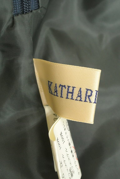 KATHARINE ROSS（キャサリンロス）の古着「ウエストリボン花柄膝上丈ワンピース（ワンピース・チュニック）」大画像６へ