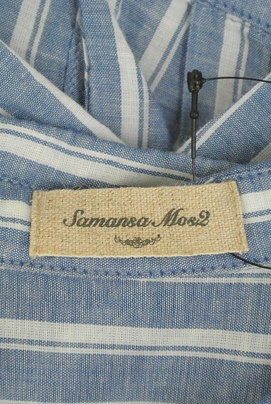 SM2（サマンサモスモス）の古着「さらり涼し気なストライプシャツ（カジュアルシャツ）」大画像６へ