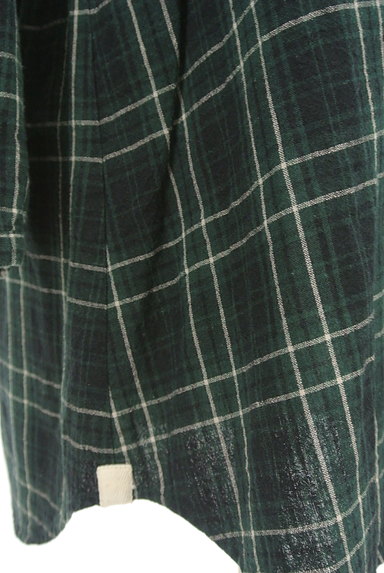 SM2（サマンサモスモス）の古着「スキッパーカラーチェック柄シャツ（カットソー・プルオーバー）」大画像５へ
