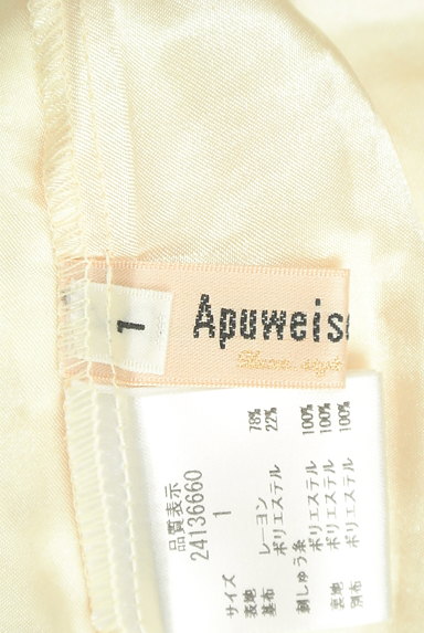 Apuweiser riche（アプワイザーリッシェ）の古着「花柄刺繍シアーボーダー膝丈スカート（スカート）」大画像６へ