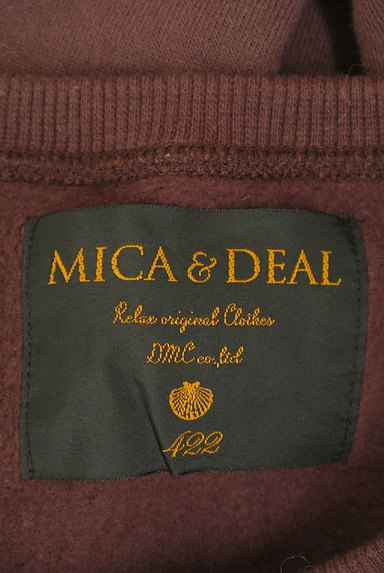 mica&deal（マイカアンドディール）の古着「ロゴプリント裏起毛トレーナー（スウェット・パーカー）」大画像６へ