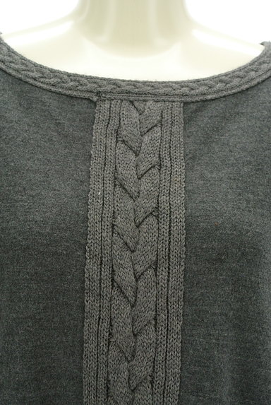 COMME CA（コムサ）の古着「ケーブル編み切替五分袖ワンピース（ワンピース・チュニック）」大画像４へ