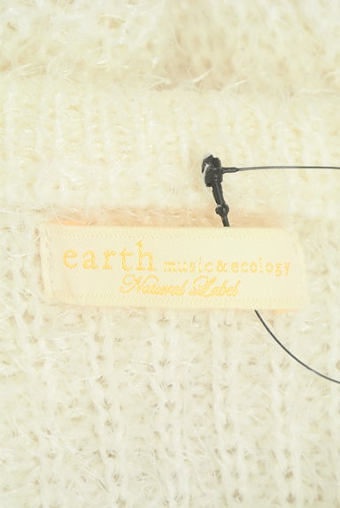 earth music&ecology（アースミュージック＆エコロジー）の古着「ラグラン袖光沢シャギーニット（セーター）」大画像６へ