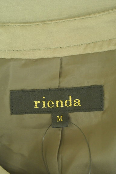 rienda（リエンダ）の古着「微光沢ノーカラージップブルゾン（ブルゾン・スタジャン）」大画像６へ