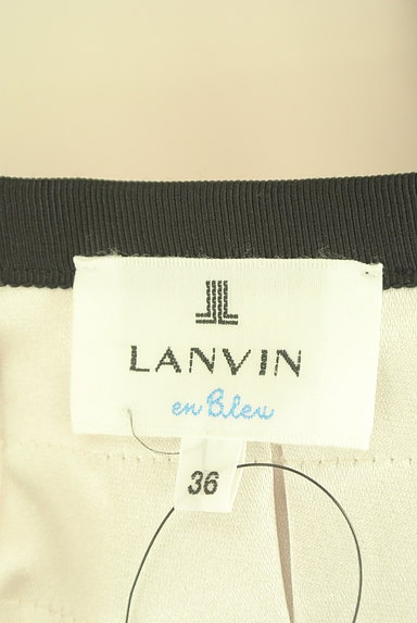 LANVIN en Bleu（ランバンオンブルー）の古着「膝丈タックフレアスカート（スカート）」大画像６へ