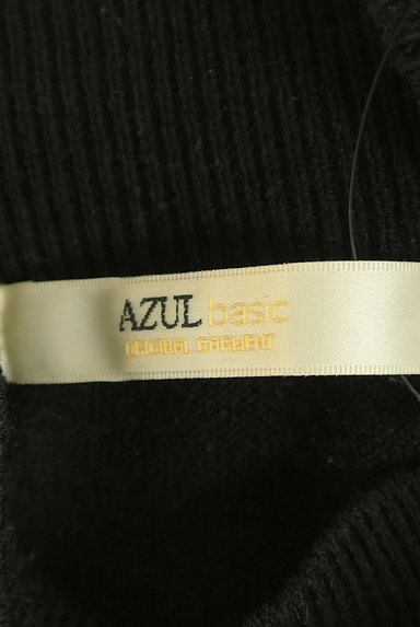 AZUL by moussy（アズールバイマウジー）の古着「ボーダーハイネックニット（ニット）」大画像６へ