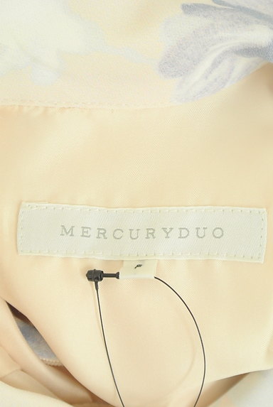 MERCURYDUO（マーキュリーデュオ）の古着「ロールカラー花柄フレアワンピース（ワンピース・チュニック）」大画像６へ