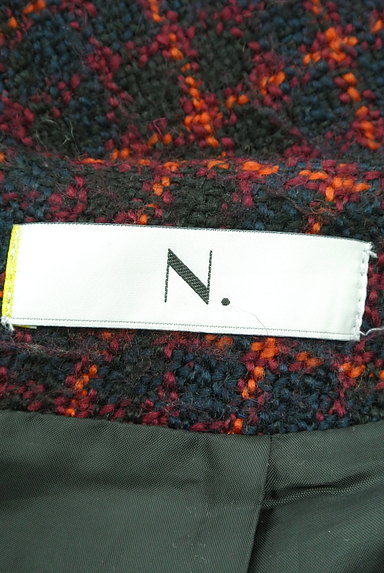 N.Natural Beauty Basic*（エヌ ナチュラルビューティーベーシック）の古着「チェック柄ニットミニスカート（ミニスカート）」大画像６へ