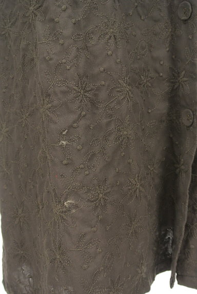 SM2（サマンサモスモス）の古着「花柄刺繍ノーカラーロングジャケット（ジャケット）」大画像５へ