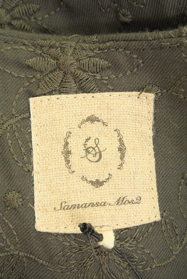 SM2（サマンサモスモス）の古着「花柄刺繍ノーカラーロングジャケット（ジャケット）」大画像６へ