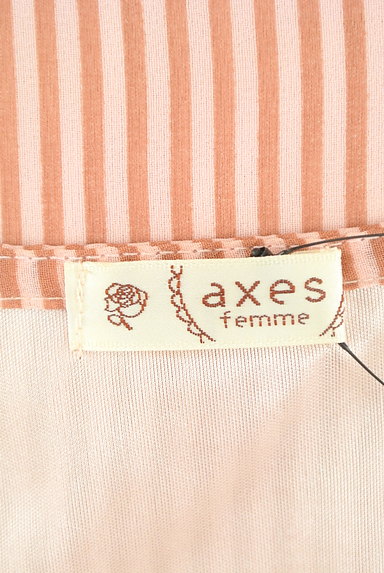 axes femme（アクシーズファム）の古着「薔薇×ストライプフリルトップス（カットソー・プルオーバー）」大画像６へ