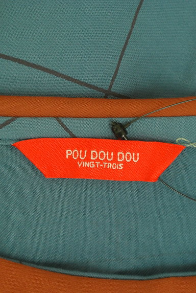 POU DOU DOU（プードゥドゥ）の古着「グラフチェック柄花鳥デザインブラウス（カットソー・プルオーバー）」大画像６へ