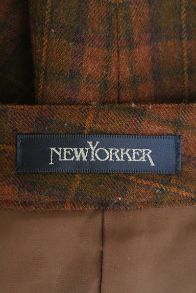 NEW YORKER（ニューヨーカー）の古着「チェック柄起毛テーパードパンツ（パンツ）」大画像６へ
