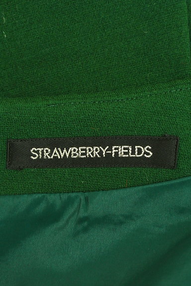 STRAWBERRY-FIELDS（ストロベリーフィールズ）の古着「リボンベルト付き裾フリル膝下丈ワンピ（ワンピース・チュニック）」大画像６へ
