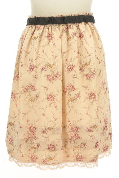LAISSE PASSE（レッセパッセ）の古着「花柄×無地リバーシブルベルト付きスカート（スカート）」大画像２へ