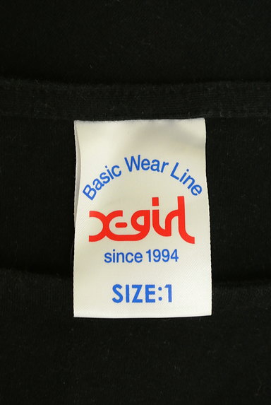 X-girl（エックスガール）の古着「ロゴワッペン付き七分袖カットソー（Ｔシャツ）」大画像６へ