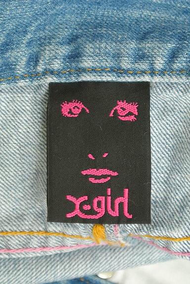 X-girl（エックスガール）の古着「ハートポケットデニムミニスカート（ミニスカート）」大画像６へ