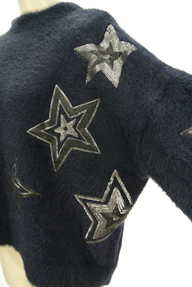 MAYSON GREY（メイソングレイ）の古着「スパンコール刺繍モックネックニット（セーター）」大画像４へ