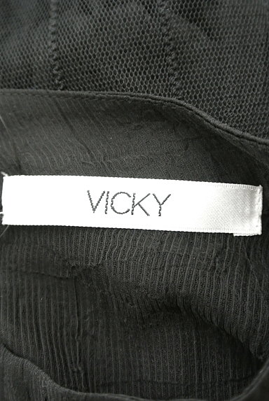 VICKY（ビッキー）の古着「ボリュームフリル袖シアーブラウス（カットソー・プルオーバー）」大画像６へ