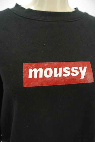 MOUSSY（マウジー）の古着「ボックスロゴスウェットトップス（スウェット・パーカー）」大画像４へ