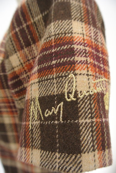 MARY QUANT（マリークワント）の古着「ロゴ刺繍入り膝丈チェック柄ワンピース（ワンピース・チュニック）」大画像５へ