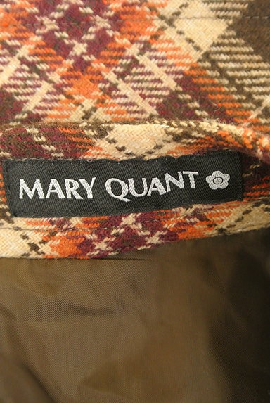MARY QUANT（マリークワント）の古着「ロゴ刺繍入り膝丈チェック柄ワンピース（ワンピース・チュニック）」大画像６へ