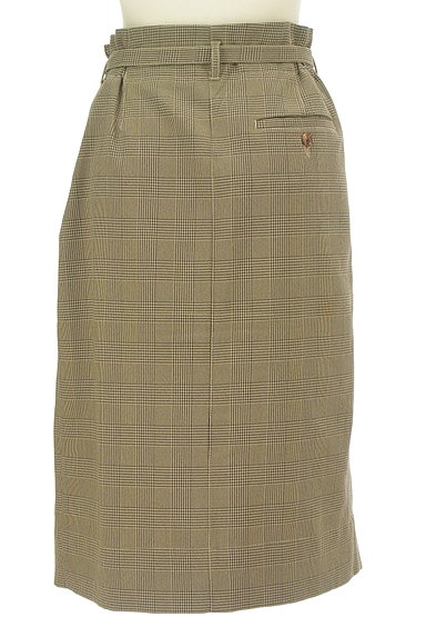 coen（コーエン）の古着「ベルト付き膝下丈チェック柄スカート（ロングスカート・マキシスカート）」大画像２へ