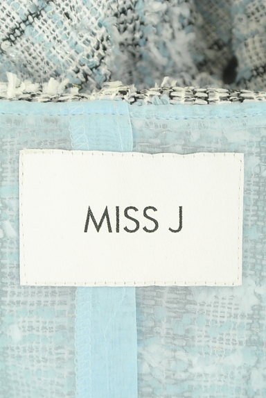 MISS J（ミスジェイ）の古着「ショート丈ツイード五分袖パーカー（ブルゾン・スタジャン）」大画像６へ