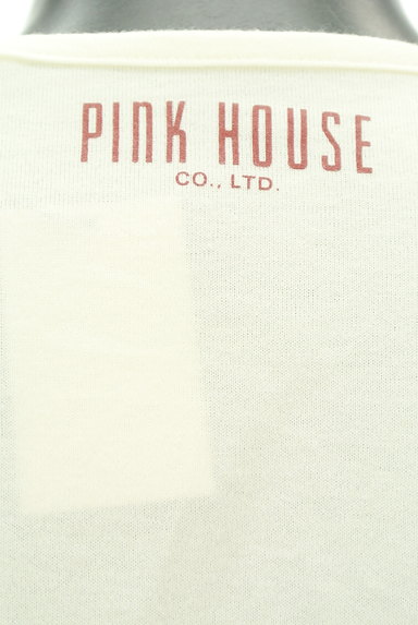 PINK HOUSE（ピンクハウス）の古着「バックロゴパフスリーブＴシャツ（Ｔシャツ）」大画像５へ