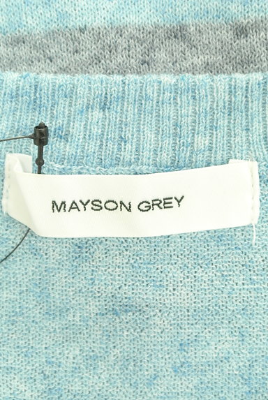 MAYSON GREY（メイソングレイ）の古着「後ろにお星さまボーダー柄ニット（ニット）」大画像６へ