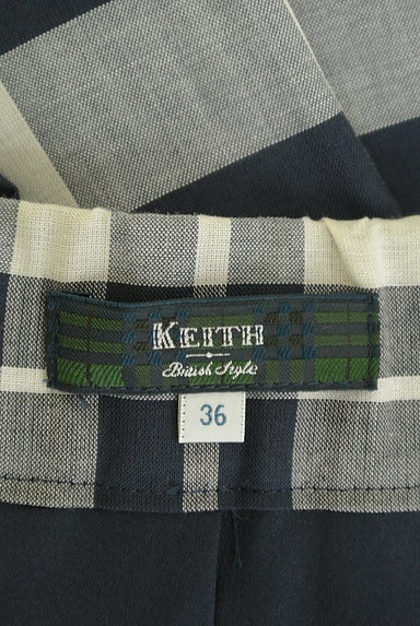 KEITH（キース）の古着「軽やか素材のチェック柄スカート（ロングスカート・マキシスカート）」大画像６へ
