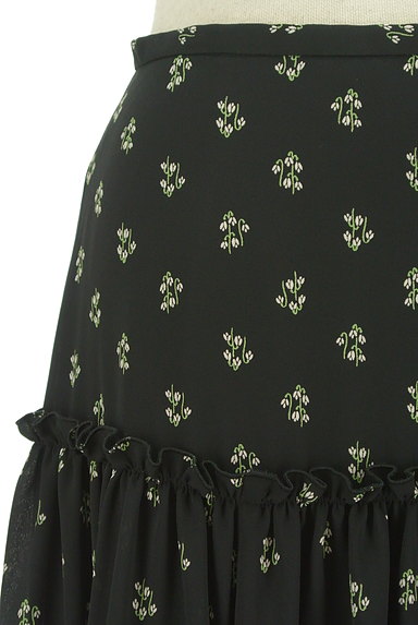 MACKINTOSH PHILOSOPHY（マッキントッシュ フィロソフィー）の古着「小花柄フリル切替スカート（ロングスカート・マキシスカート）」大画像４へ