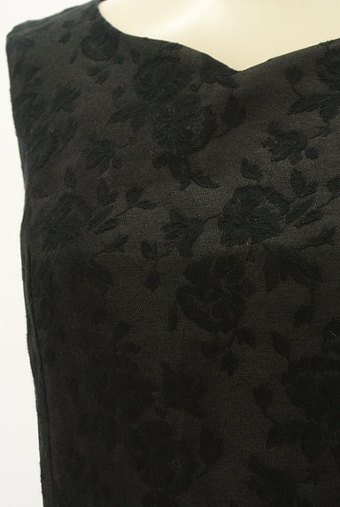 LAISSE PASSE（レッセパッセ）の古着「花柄ジャガードフレアドレス（ワンピース・チュニック）」大画像４へ