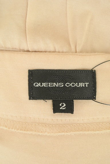 QUEENS COURT（クイーンズコート）の古着「チュール裾Vネック膝丈ワンピース（ワンピース・チュニック）」大画像６へ