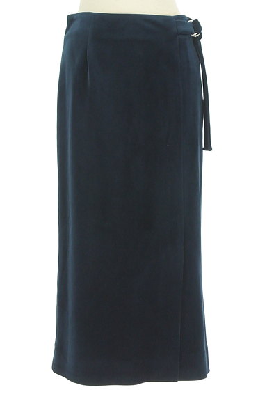 Viaggio Blu（ビアッジョブルー）の古着「ミモレ丈スリットベロアスカート（ロングスカート・マキシスカート）」大画像１へ